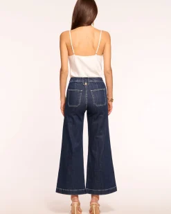 Ramy Brook Cropped Theodora Wide Leg Jean Darkwash Online