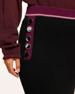 Ramy Brook Dakota Colorblock Knit Skirt Blackcolorblock Hot