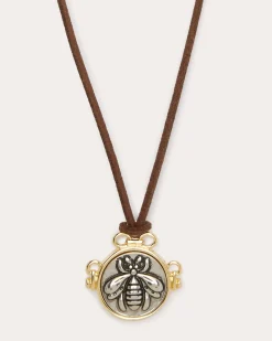 Ramy Brook Delilah Suede Pendant Necklace Black Outlet