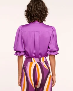 Ramy Brook Dina Button Down Bodysuit Best