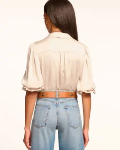 Ramy Brook Dina Button Down Bodysuit Best