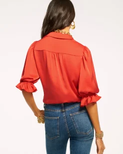 Ramy Brook Dina Button Down Bodysuit Best