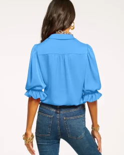 Ramy Brook Dina Button Down Bodysuit Best