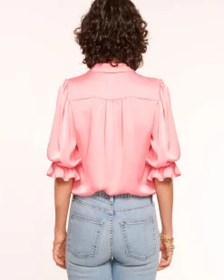 Ramy Brook Dina Button Down Bodysuit Best
