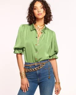Ramy Brook Dina Button Down Bodysuit Best
