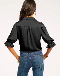 Ramy Brook Dina Button Down Bodysuit Best