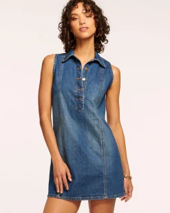 Ramy Brook Donnie Relaxed Denim Mini Dress Mediumwash Sale