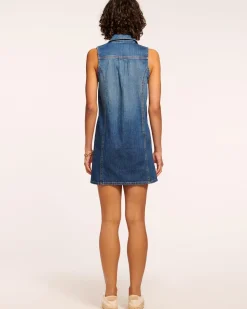 Ramy Brook Donnie Relaxed Denim Mini Dress Mediumwash Sale