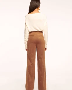 Ramy Brook Edwina Faux Suede Trouser Saddle Sale