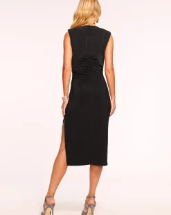Ramy Brook Elena Ruched Midi Dress Discount