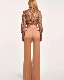 Ramy Brook Elmira Embellished Jumpsuit Bronzelace Best