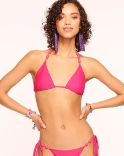 Ramy Brook Elsa Triangle Bikini Top Perfectpink Clearance