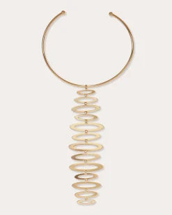 Ramy Brook Emerie Statement Necklace Gold Fashion