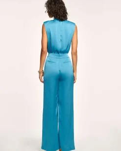 Ramy Brook Fate Sleeveless V-Neck Jumpsuit Westernblue Best
