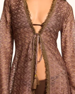 Ramy Brook Fatima Coverup Dress Brownzigzag Best