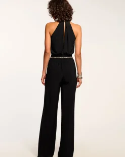 Ramy Brook Femi Jersey Halter Neck Jumpsuit Black Online