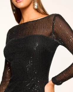 Ramy Brook Forrest Beaded Mini Dress Hot