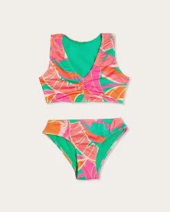 Ramy Brook Girls Braelyn Bikini Set Pinkpalm Best