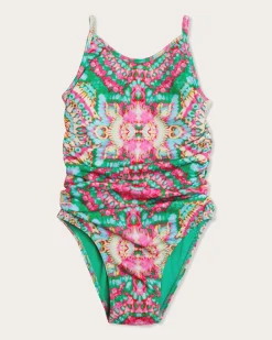 Ramy Brook Girls Printed Jessica One Piece Greenpalais Best