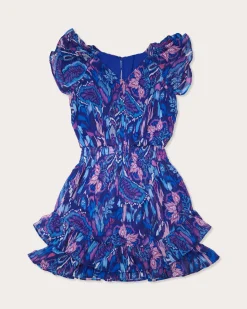 Ramy Brook Girls Printed Lola Mini Dress Navyikat Outlet