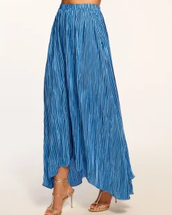 Ramy Brook Gwendolyn Pleated Maxi Skirt Bluepleats Online