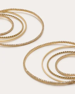 Ramy Brook Haiden Hoop Earrings Gold Discount