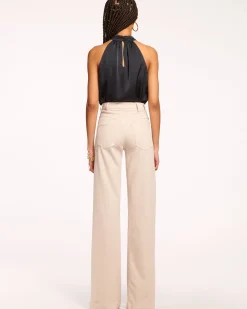 Ramy Brook Harmoni High-Rise Yoke Front Jean Bone New