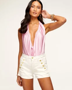 Ramy Brook Harriet Silk Halter Tank Top Fashion