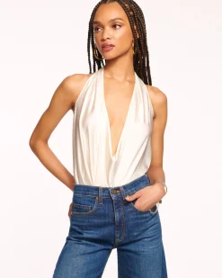 Ramy Brook Harriet Silk Halter Tank Top Fashion