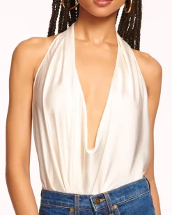 Ramy Brook Harriet Silk Halter Tank Top Fashion