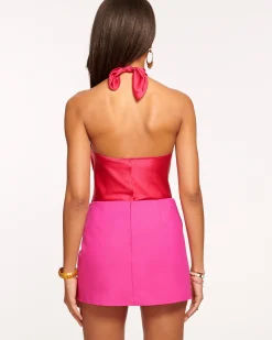 Ramy Brook Harriet Silk Halter Tank Top Fashion