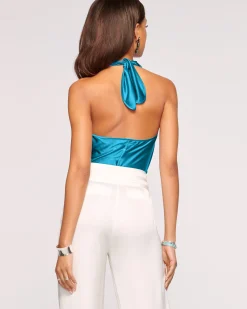 Ramy Brook Harriet Silk Halter Tank Top Fashion