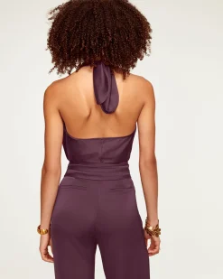 Ramy Brook Harriet Silk Halter Tank Top Fashion