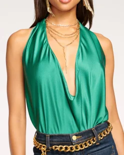 Ramy Brook Harriet Silk Halter Tank Top Fashion