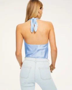 Ramy Brook Harriet Silk Halter Tank Top Fashion
