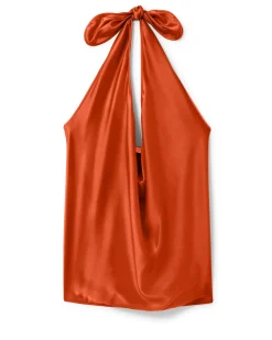 Ramy Brook Harriet Silk Halter Tank Top Fashion