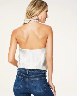 Ramy Brook Harriet Silk Halter Tank Top Fashion