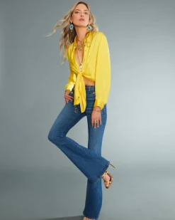 Ramy Brook Helena High-Rise Flare Jean Fashion