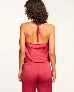 Ramy Brook Hettie Cowl Neck Halter Top Best