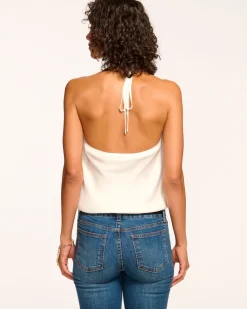 Ramy Brook Hettie Cowl Neck Halter Top Best