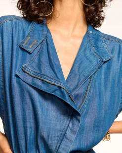 Ramy Brook Hoss Relaxed Jumpsuit Chambray Clearance