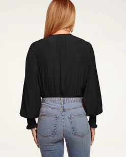 Ramy Brook Isla Puff Sleeve Blouse Sandstone Outlet