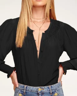 Ramy Brook Isla Puff Sleeve Blouse Sandstone Outlet