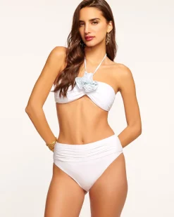 Ramy Brook Ivo Ruched Bikini Bottom Clearance