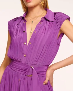 Ramy Brook Ivy Belted Midi Dress Springnavy Sale