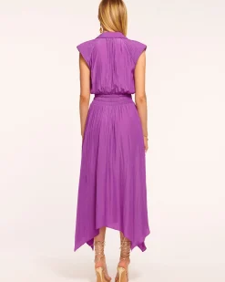 Ramy Brook Ivy Belted Midi Dress Springnavy Sale
