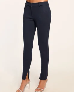 Ramy Brook Jasper Tapered Ankle Length Pant Navy Fashion