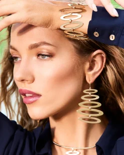 Ramy Brook Jazmine Oval Earrings Gold Best
