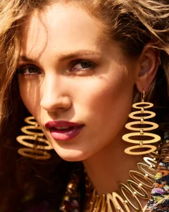 Ramy Brook Jazmine Oval Earrings Gold Best