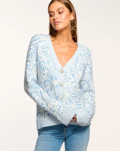 Ramy Brook Jelena V-Neck Cardigan Sweater Outlet